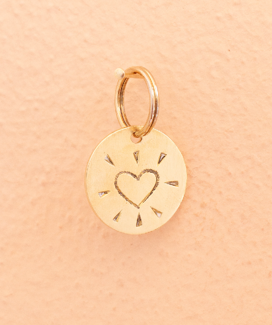 key tag - mini - heart