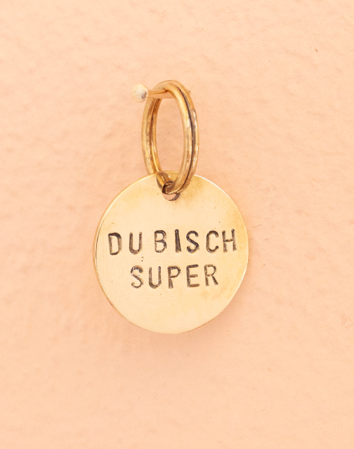 key tag - mini - du bisch super