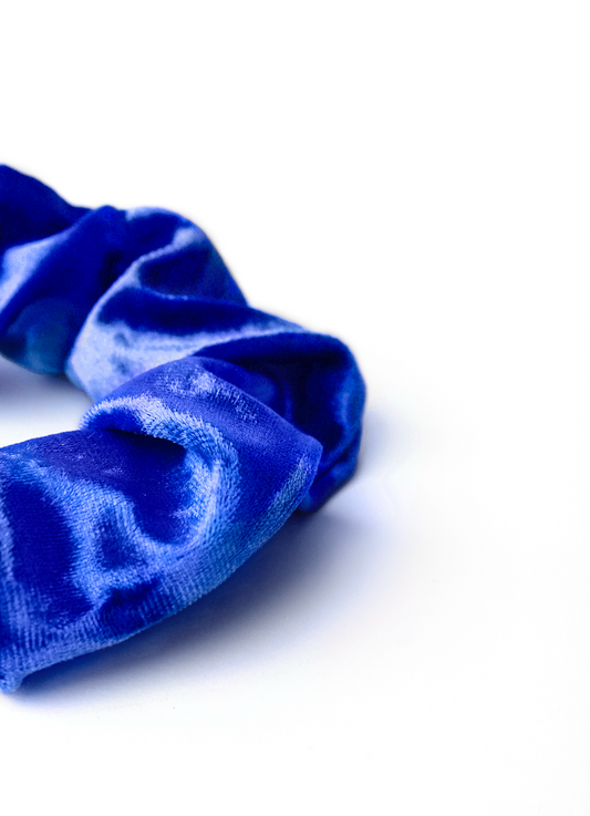 scrunchie - MEDINA velvet - majorelle blue