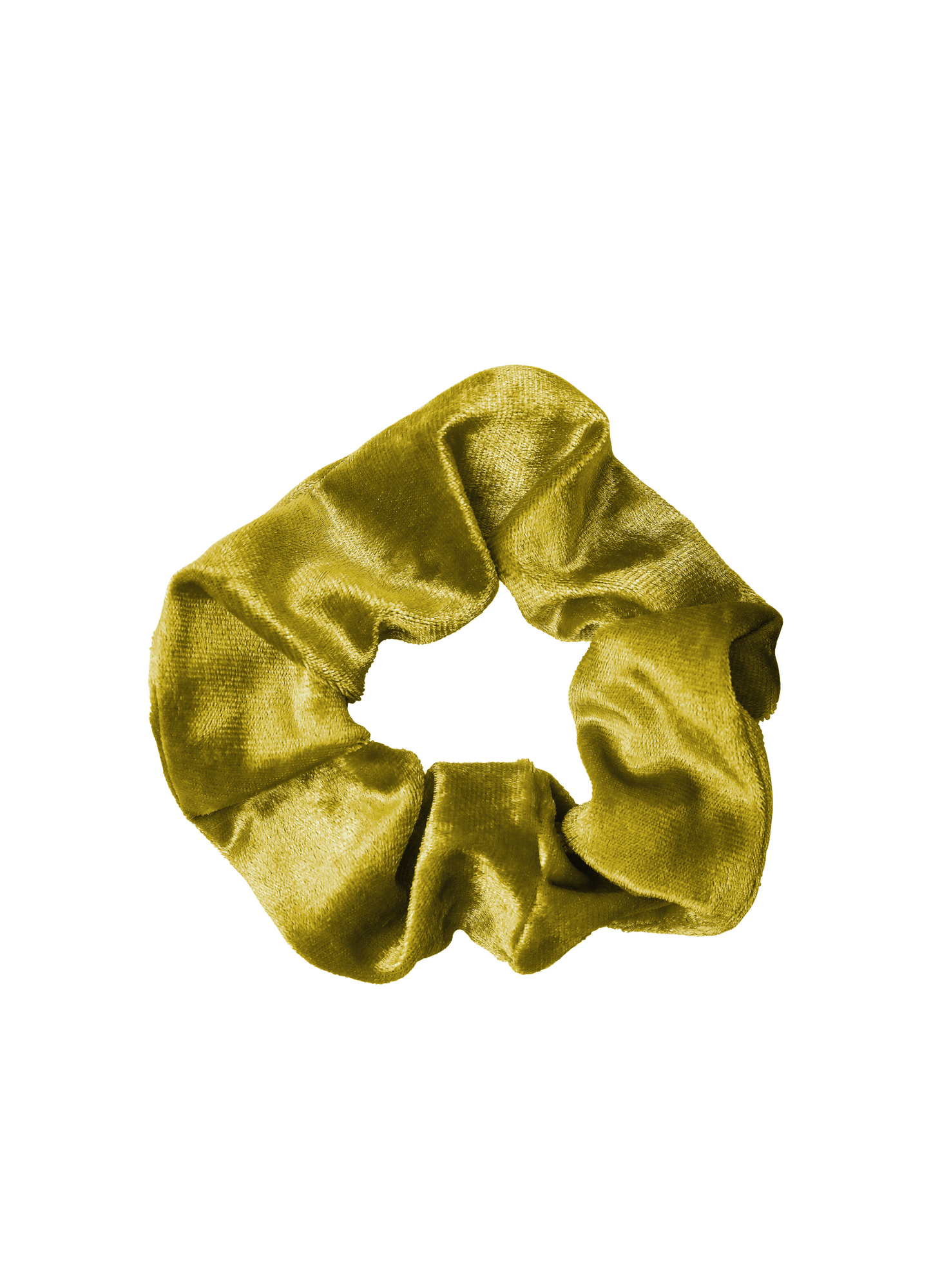 scrunchie - MEDINA velvet - yellow