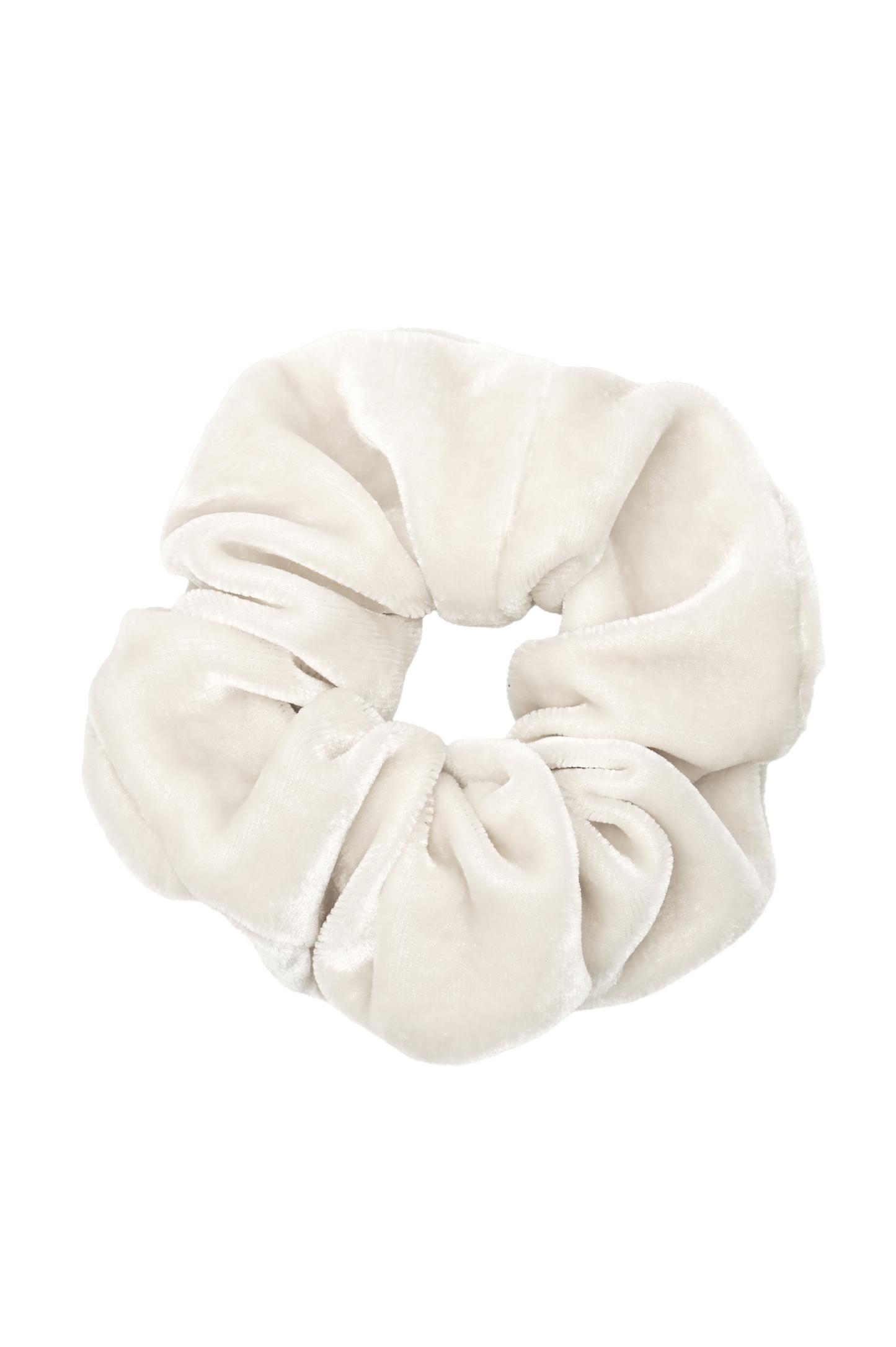 scrunchie - MEDINA velvet silk - white