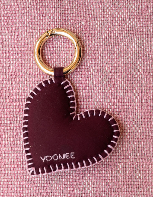 heart pendant - ZINA hbik - bordeaux