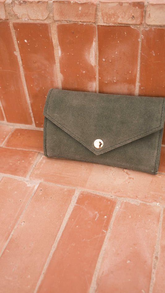 flip wallet - DENYA - olive