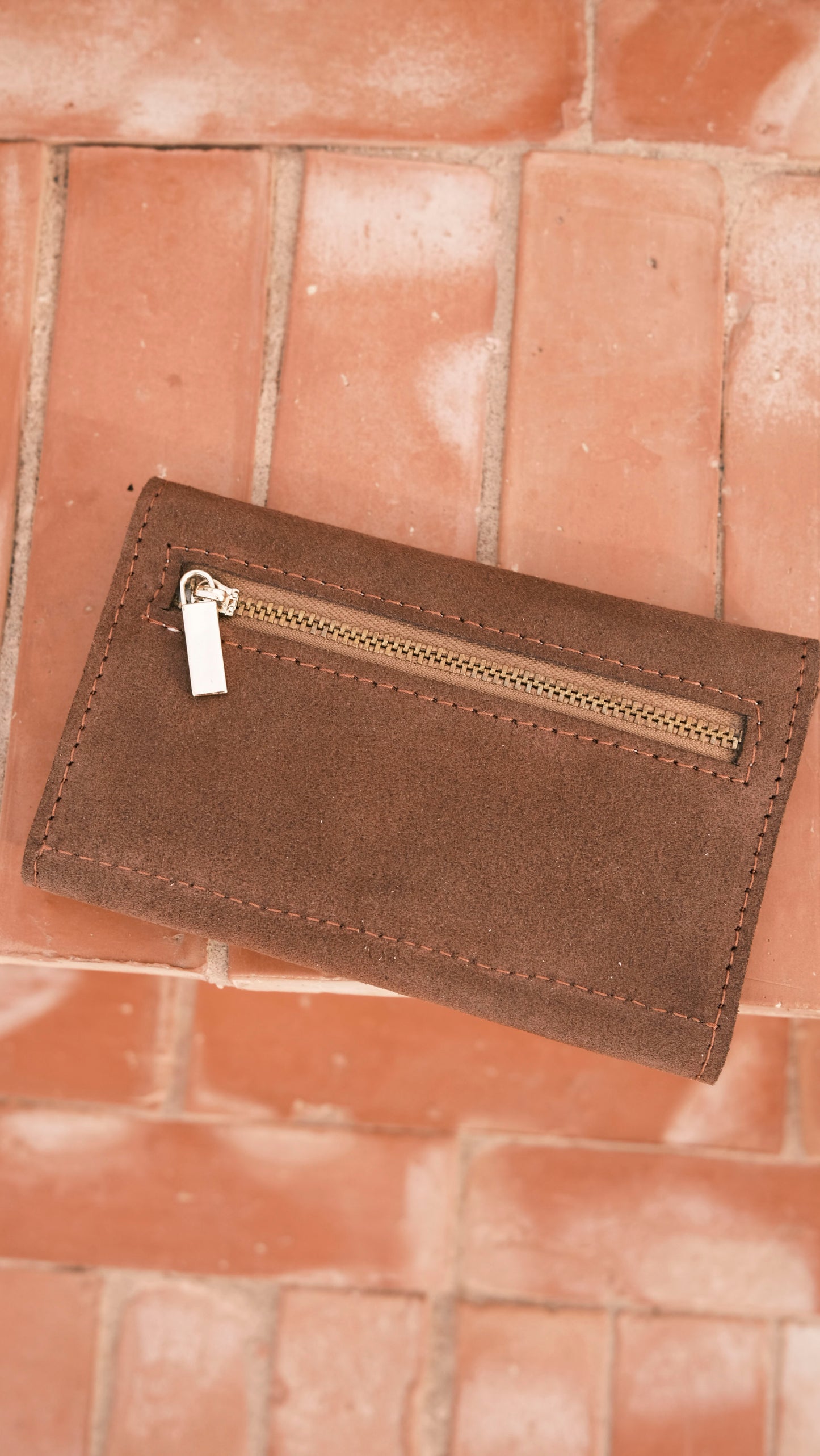 flip wallet - DENYA - red wood