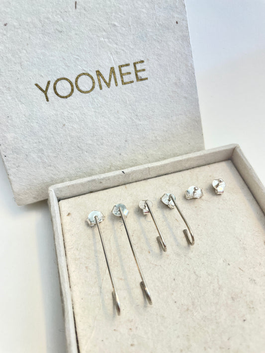 earring studs - DINA - set of three