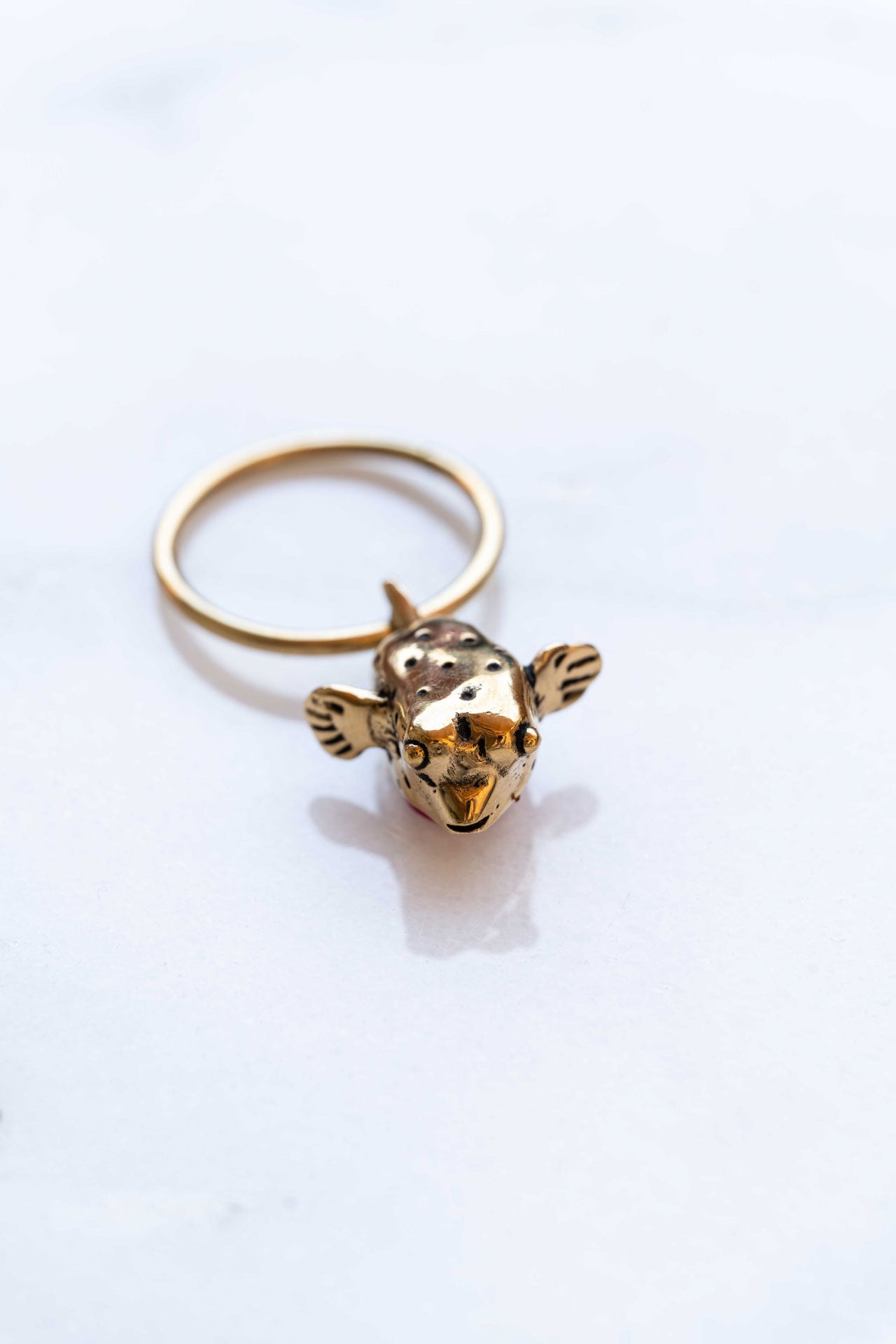 key pendant - MOUNA - pufferfish