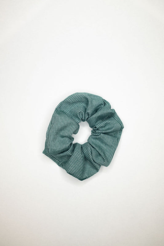 scrunchie - MEDINA cotton - lines green