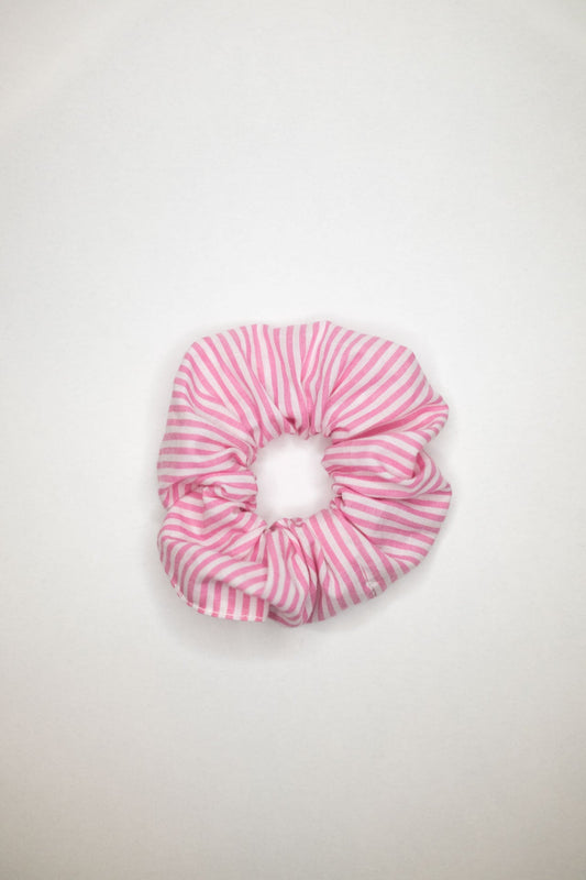 scrunchie - MEDINA cotton - stripes pink