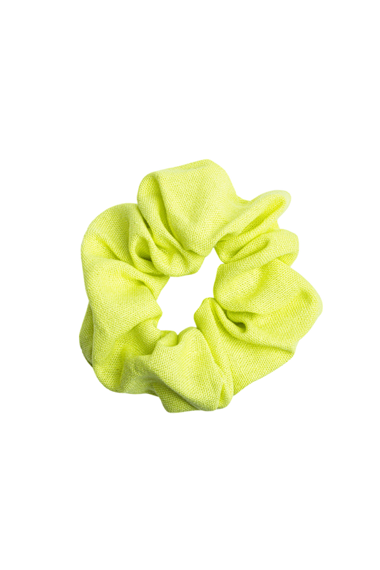 scrunchie - MEDINA linen - neon