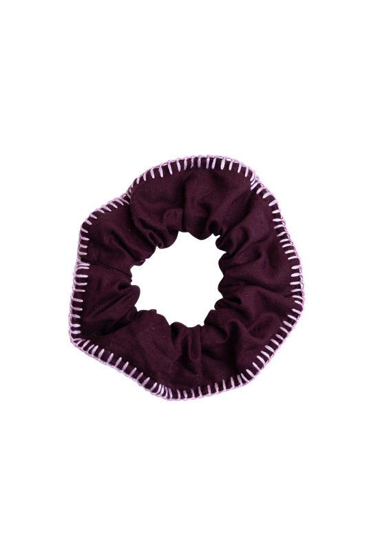 scrunchie - MEDINA cotton - bordeaux hbik