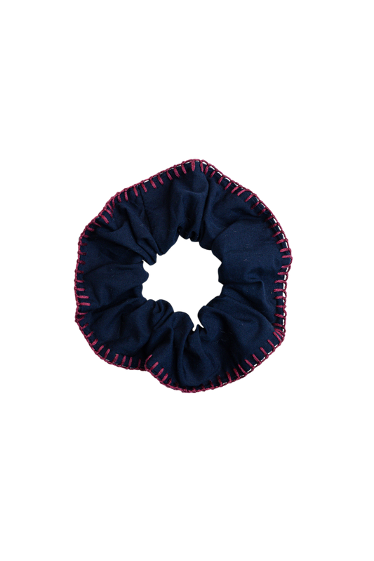 scrunchie - MEDINA cotton - marine hbik