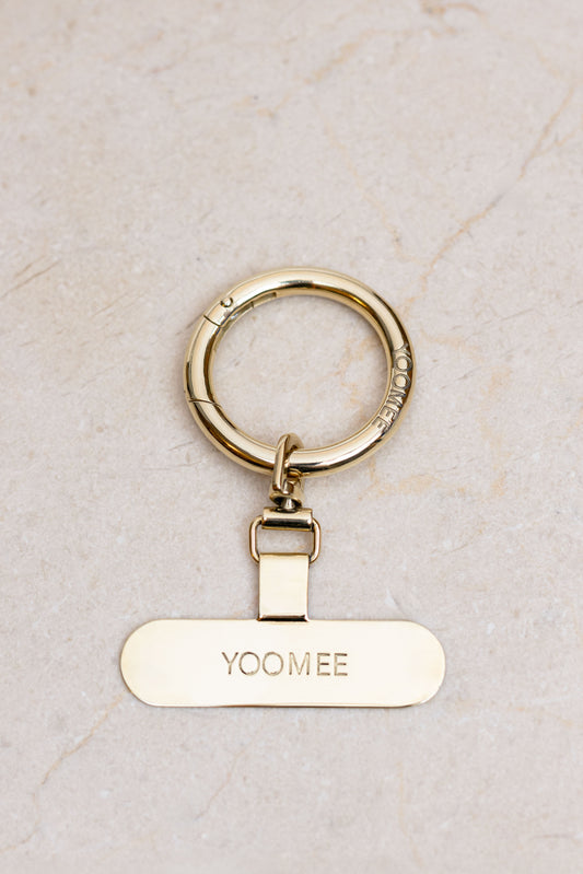 set - phone clip & classic carabiner - gold