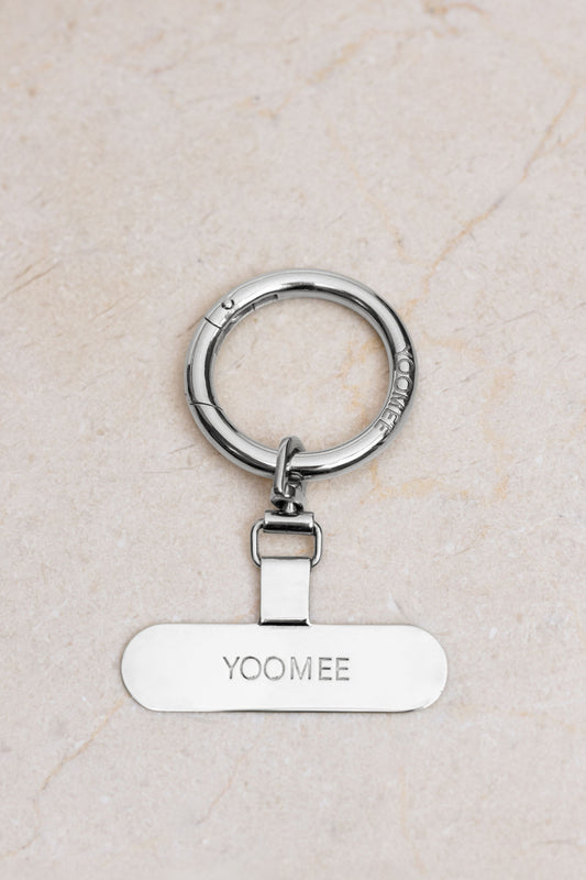 set - phone clip & classic carabiner - silver