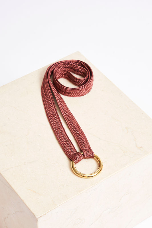 keychain band - ZAHRA - red ochre