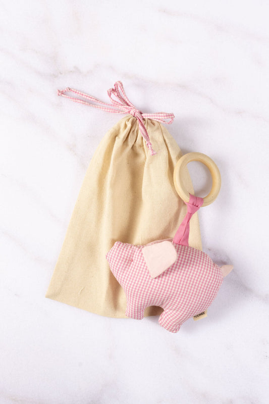 baby rattle - NINI - pig