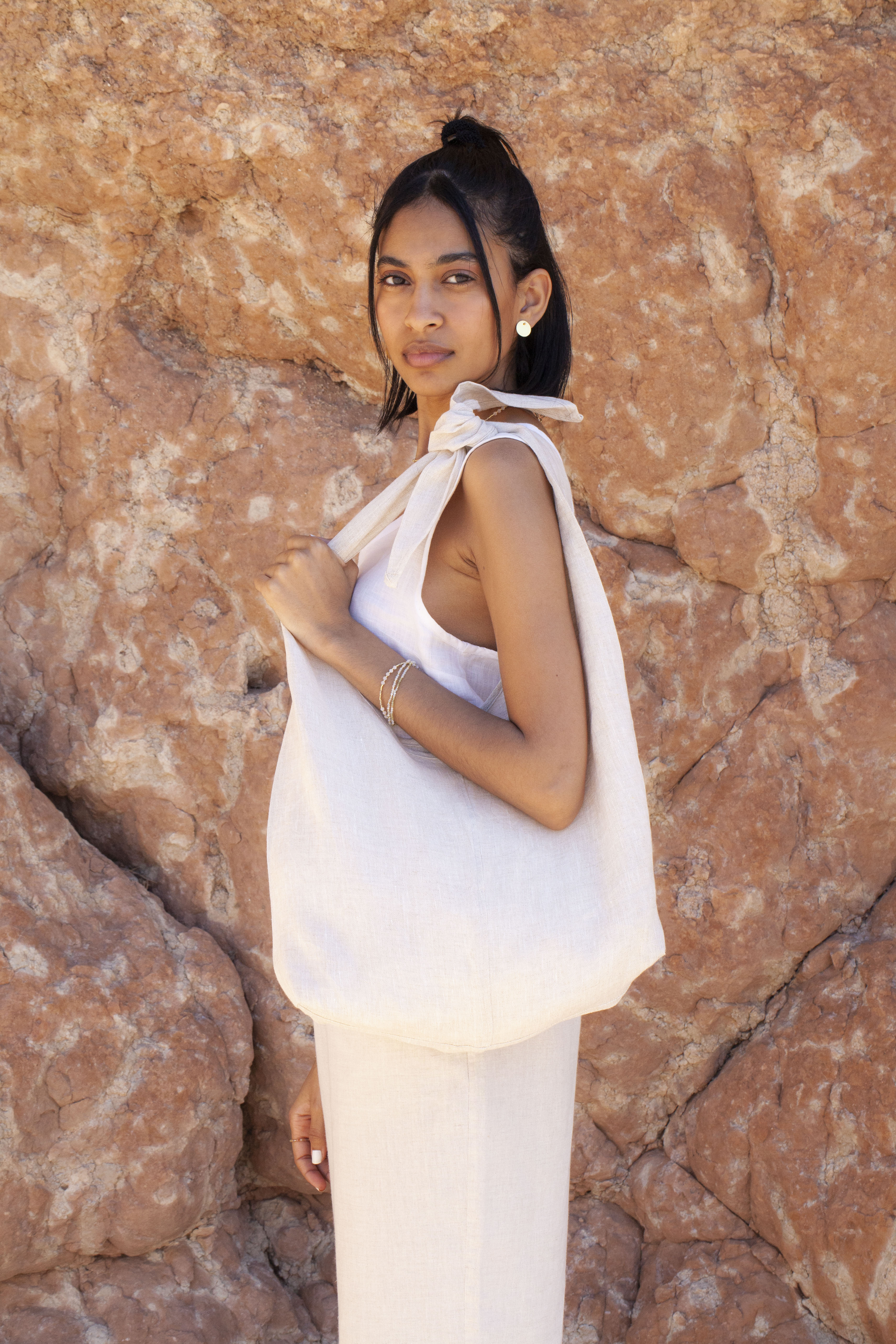 bag - LATIFA linen - creme – YOOMEE STORE