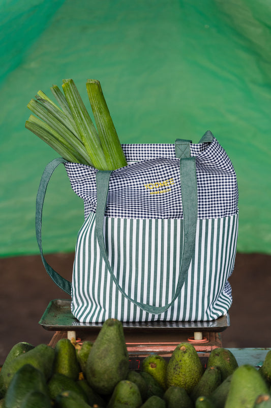 bag - SOUMIA - marine/green