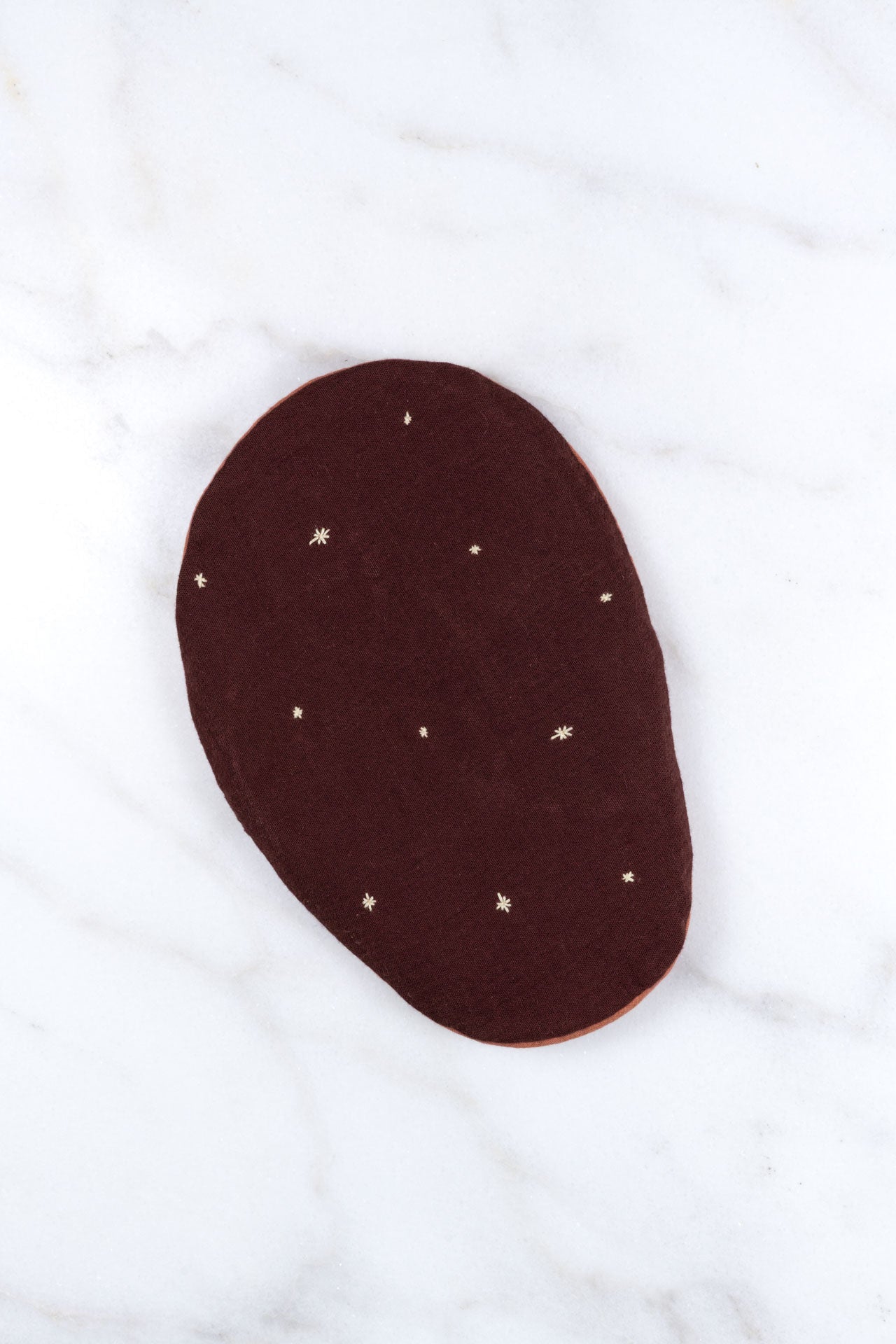 belly pillow - RAHA stars - bordeaux/apricot