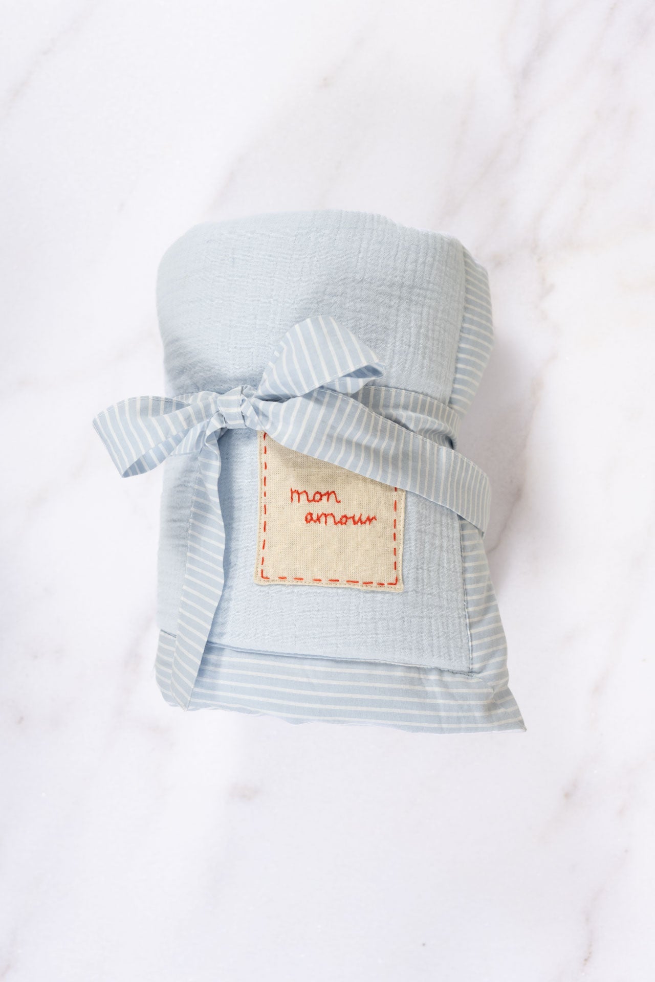 baby blanket - NINI - light blue