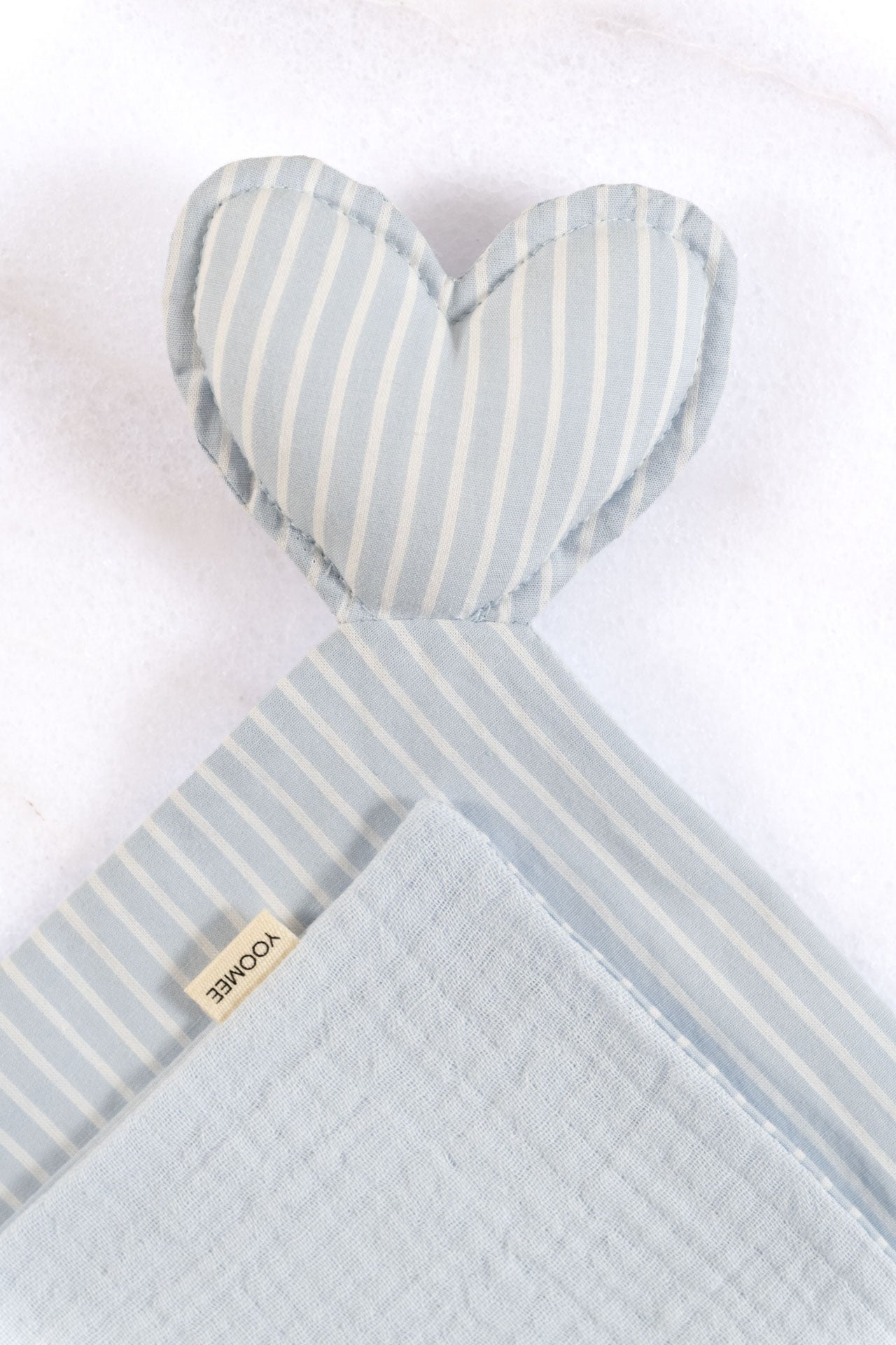 cuddle cloth - NINI heart - light blue