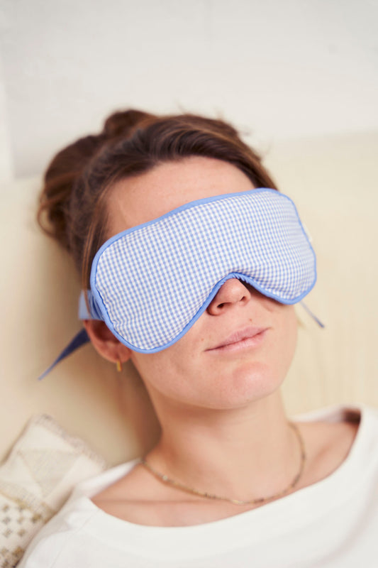 eye mask - RAHA midi squared - light blue