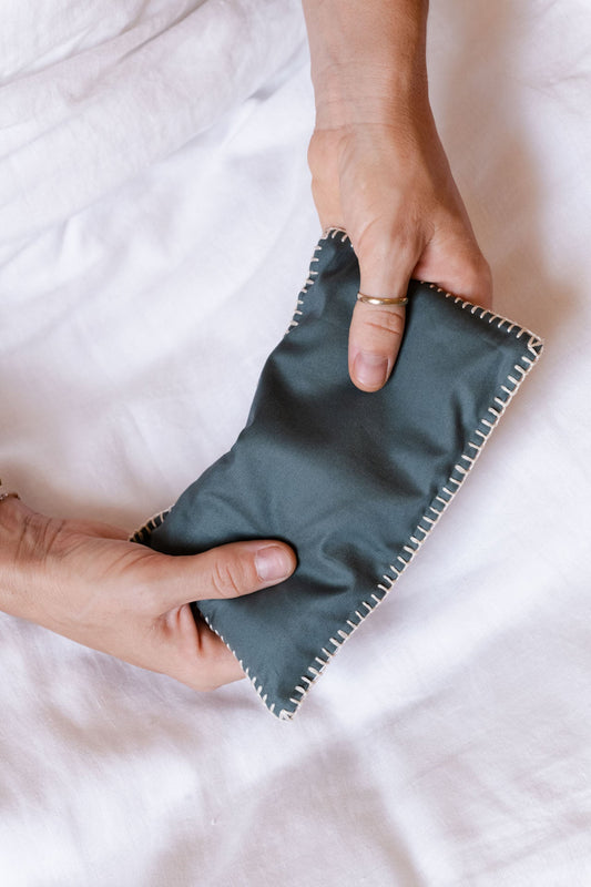 eye pillow - RAHA hbik - aqua green