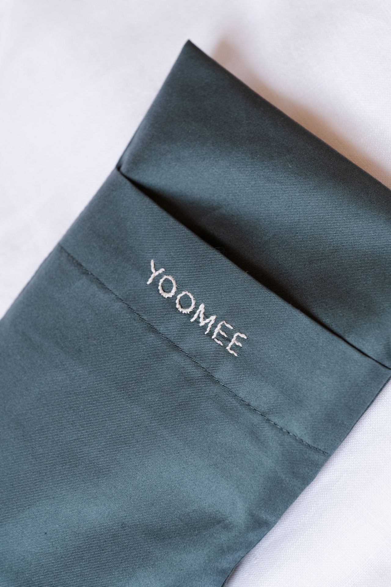 eye pillow - RAHA moon - aqua green