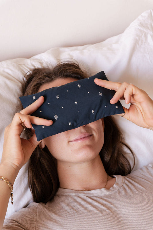 eye pillow - RAHA stars - petrol