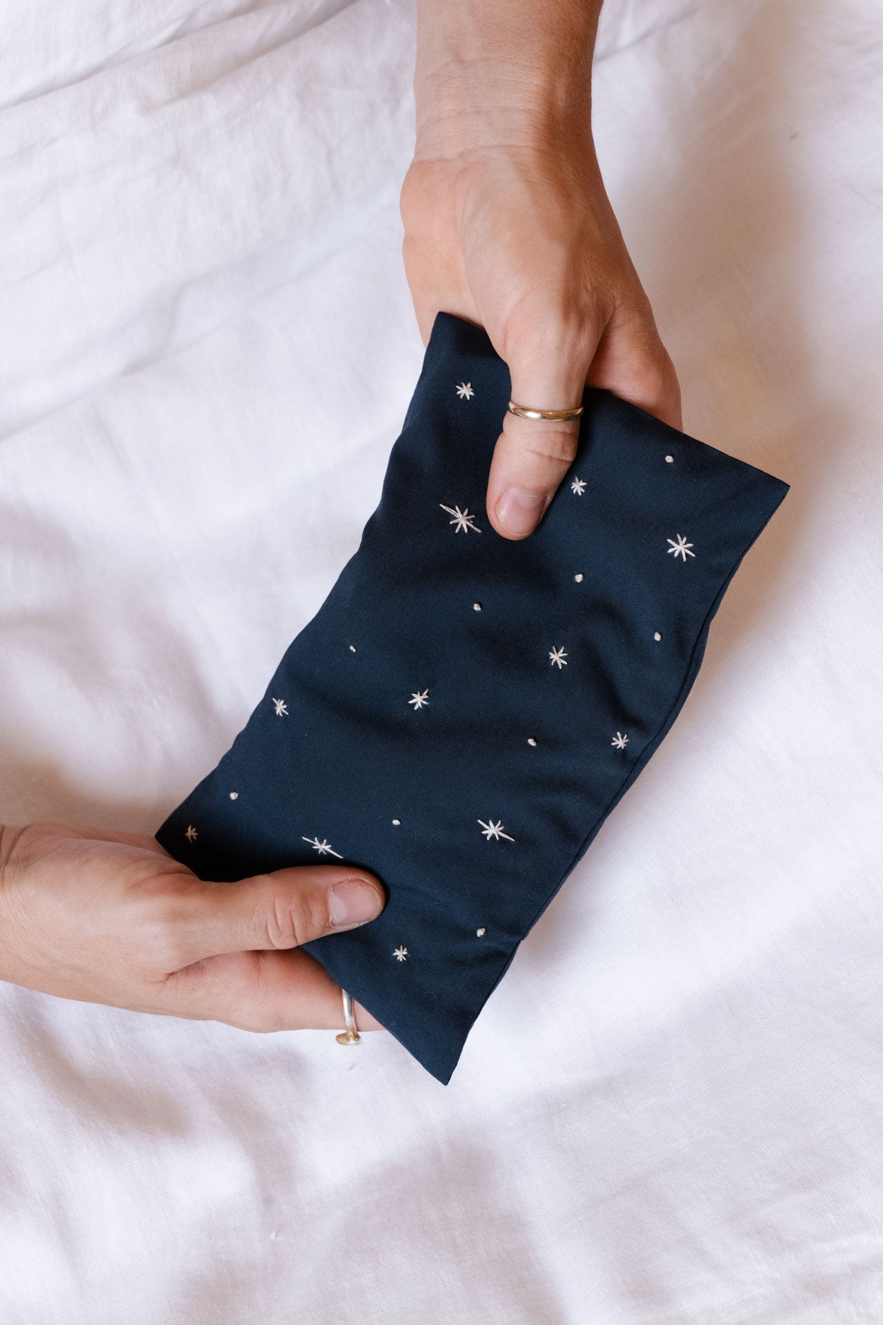eye pillow - RAHA stars - petrol
