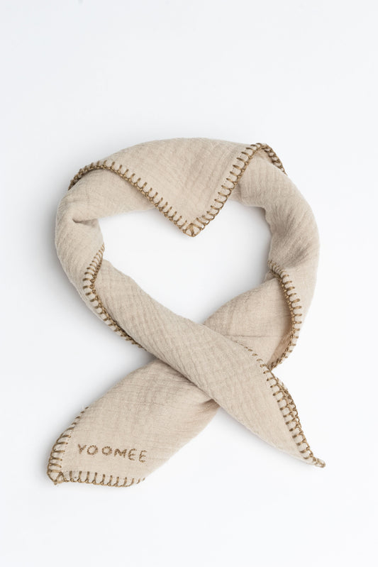 foulard - AZIZA muslin - creme