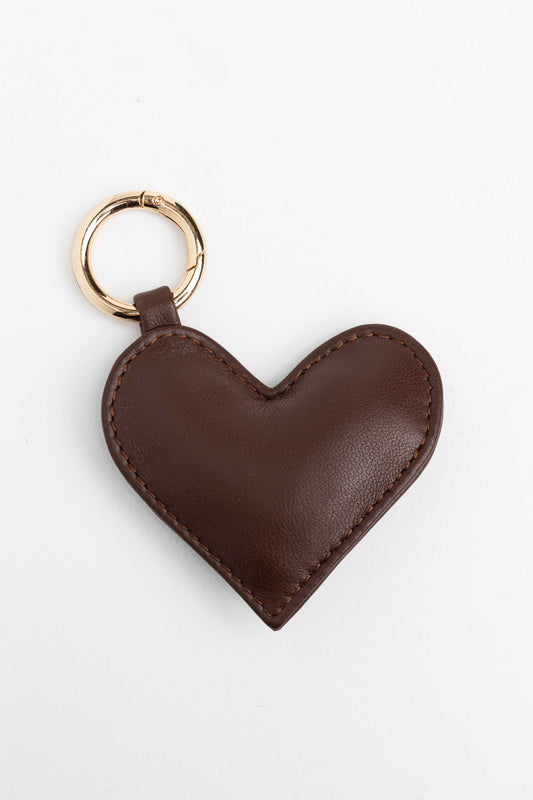 heart pendant - NAIMA - mocca
