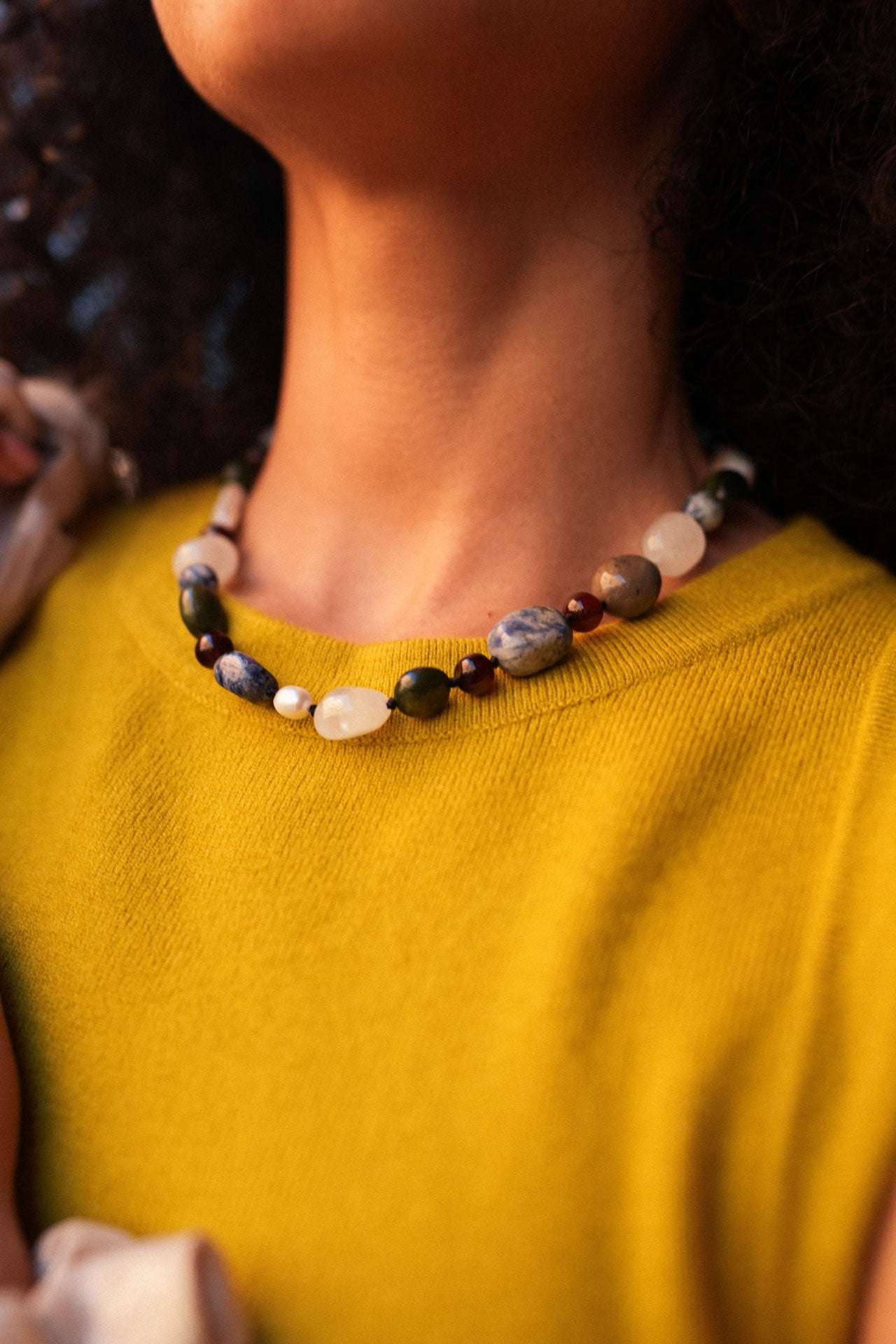 necklace - JAMILA - pacific