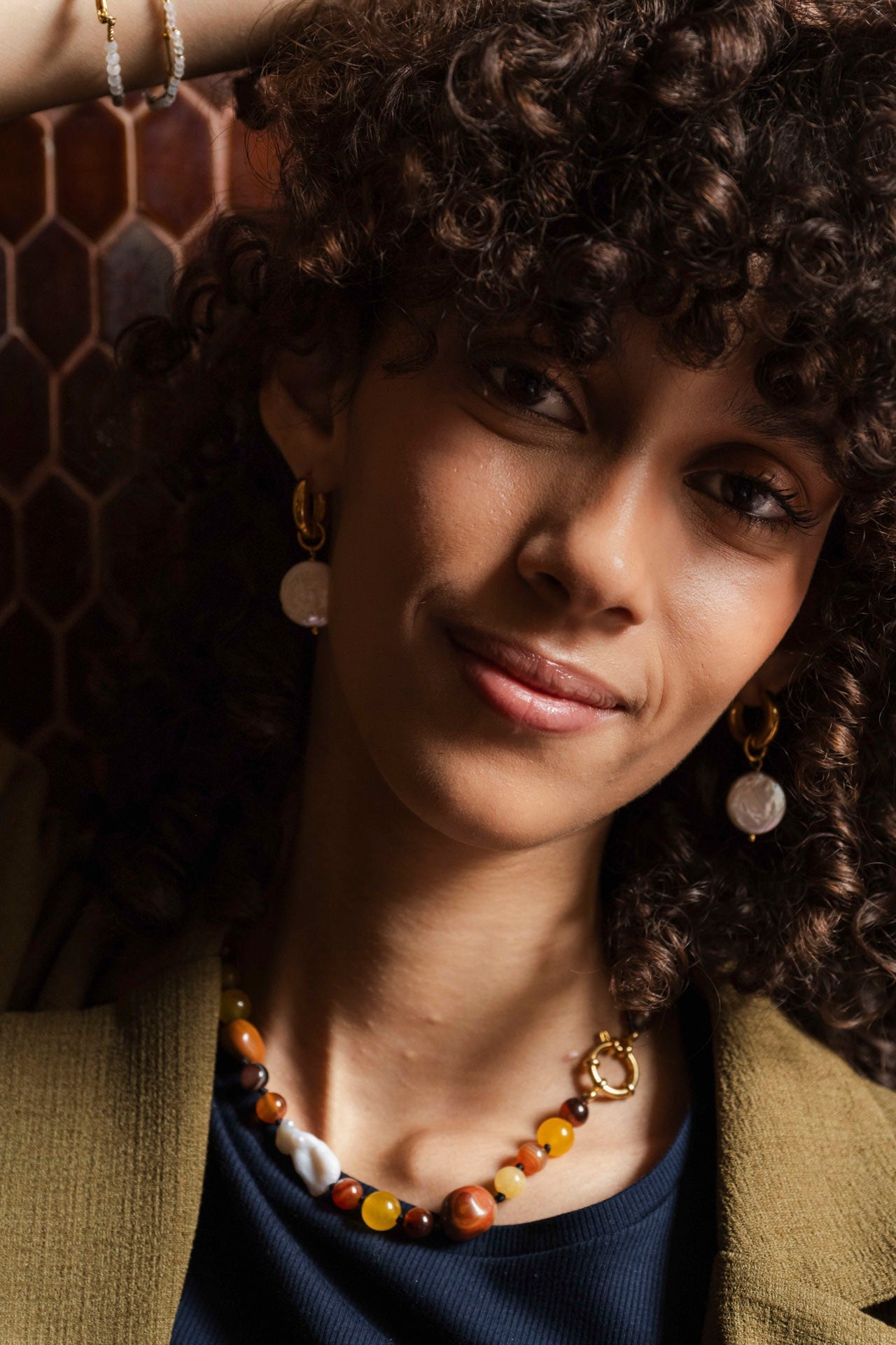 earrings - JAMILA - keshi pearl