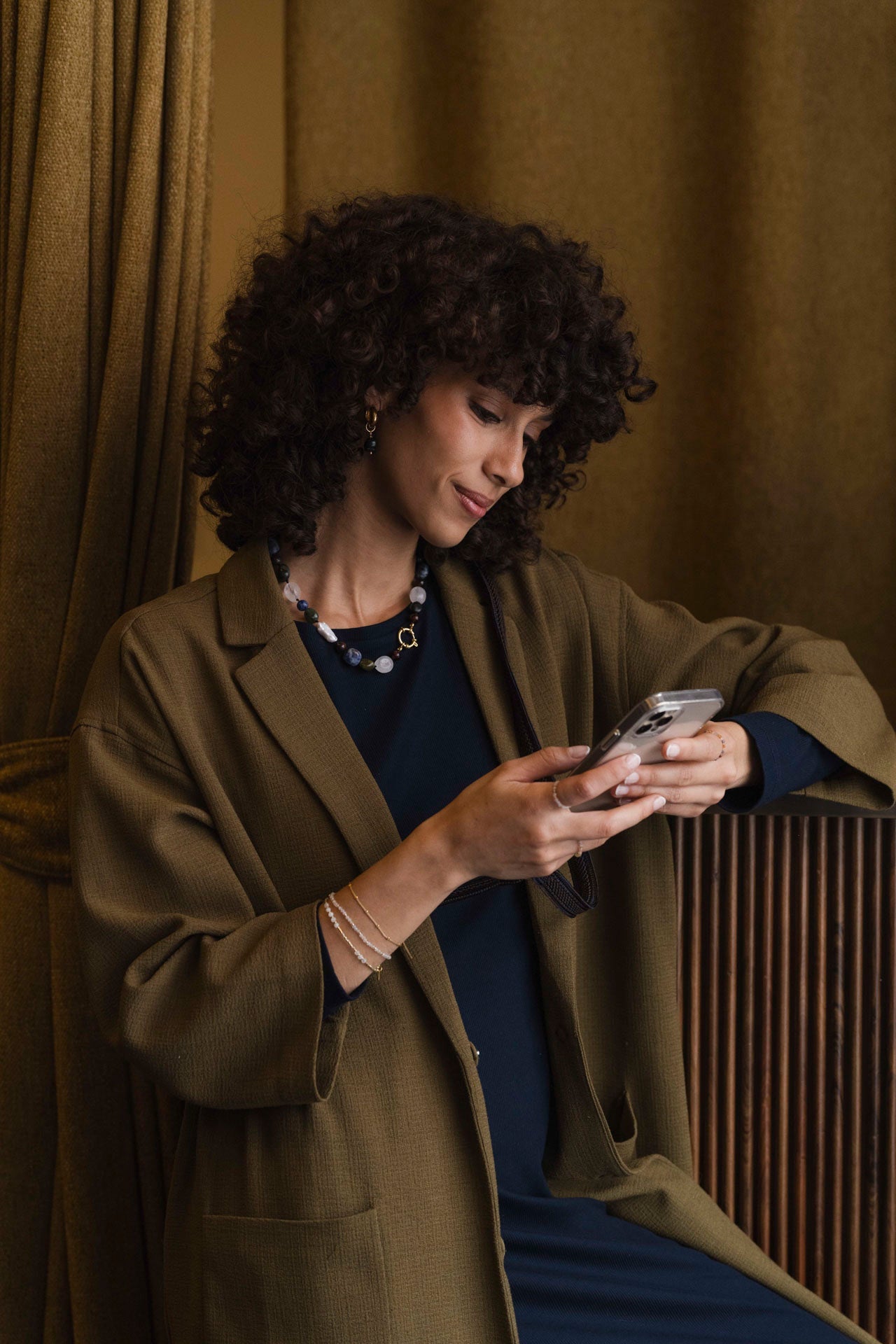 necklace - JAMILA - pacific