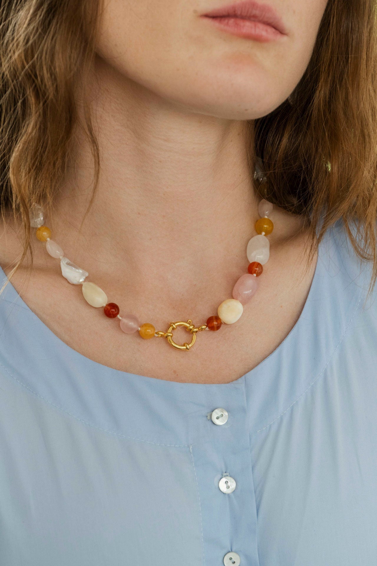 necklace - JAMILA - sunrise