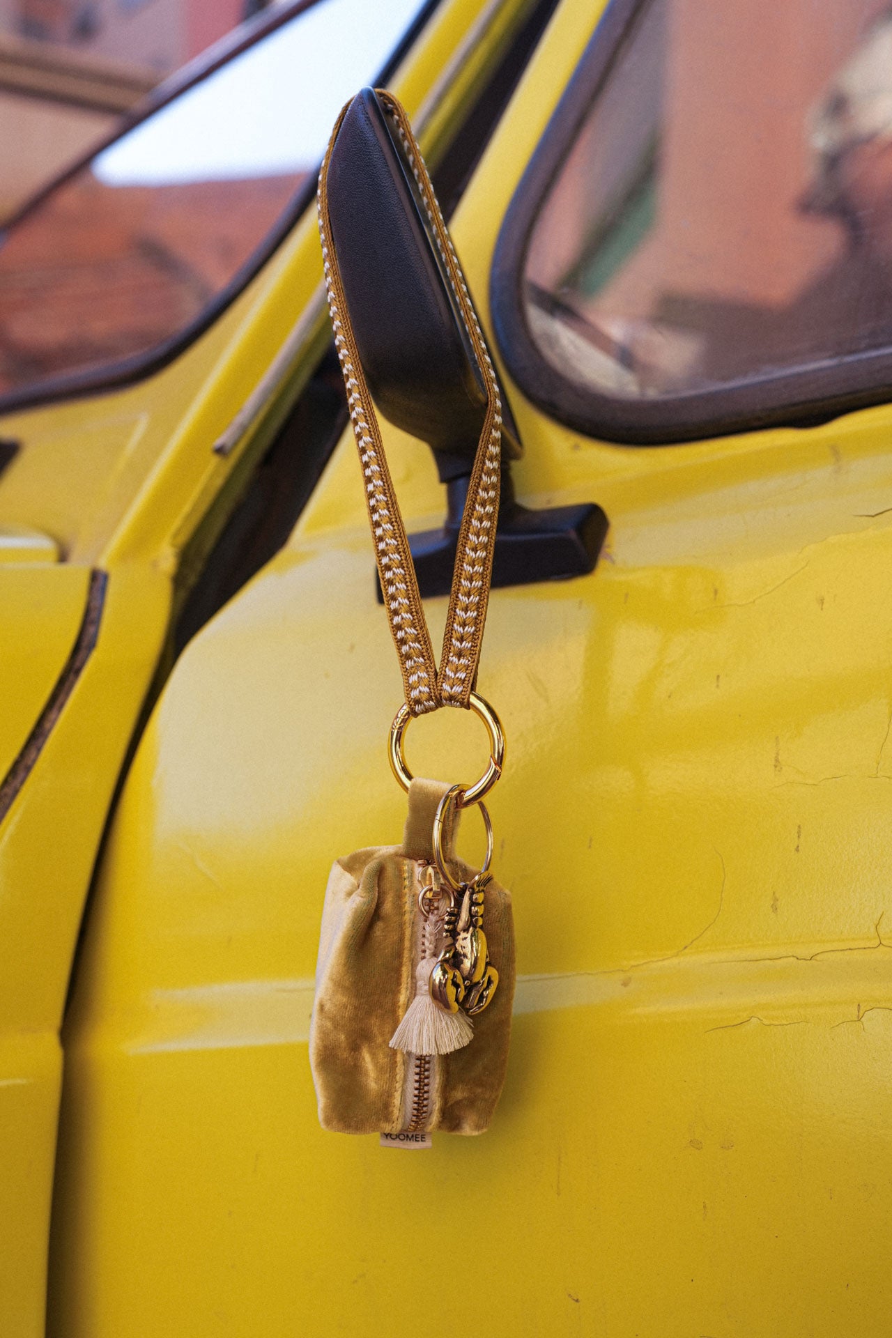 keychain band mini - ZAHRA - golden kiwi