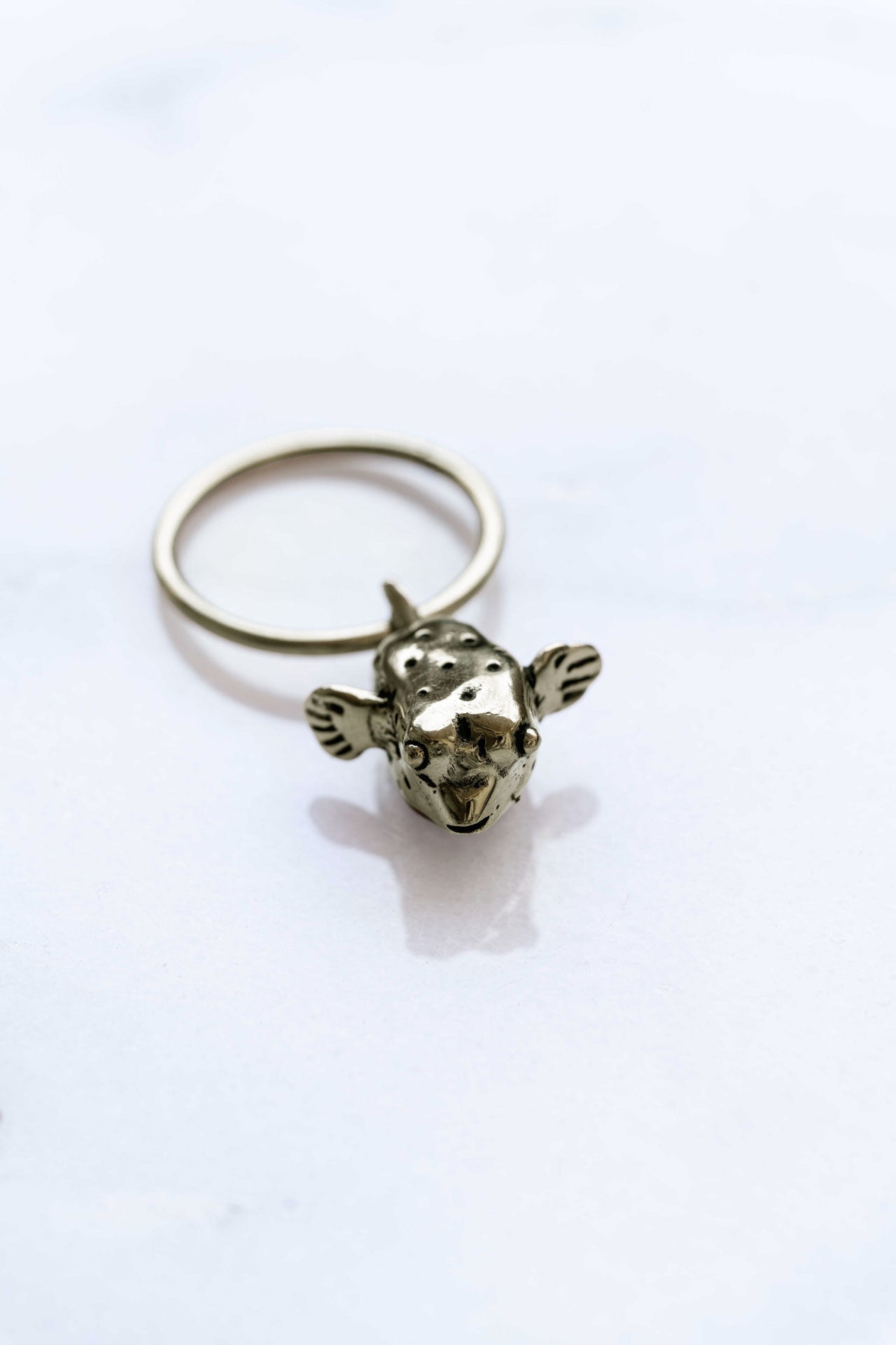 key pendant - MOUNA - pufferfish