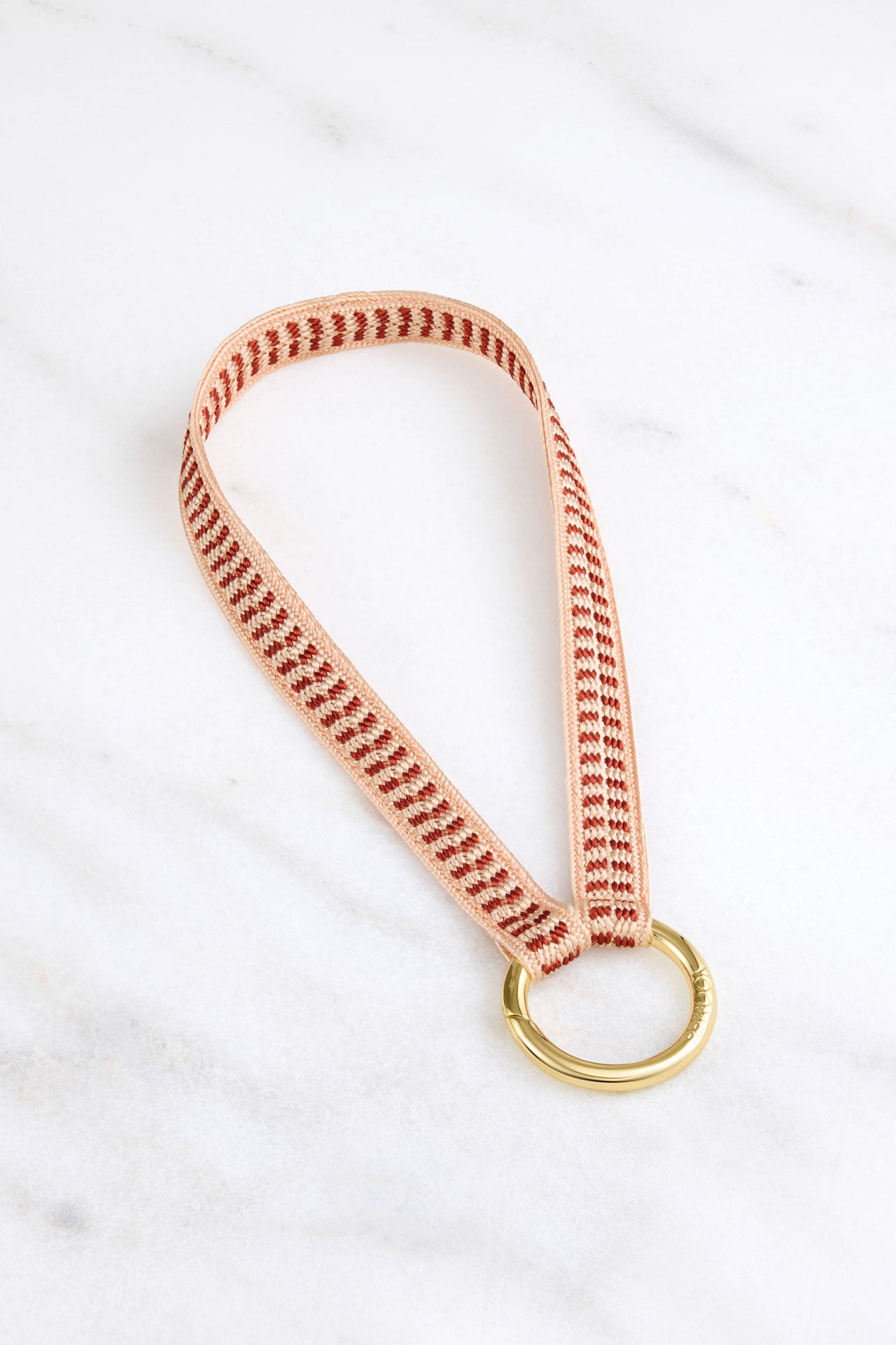 keychain band mini - ZAHRA - red clay