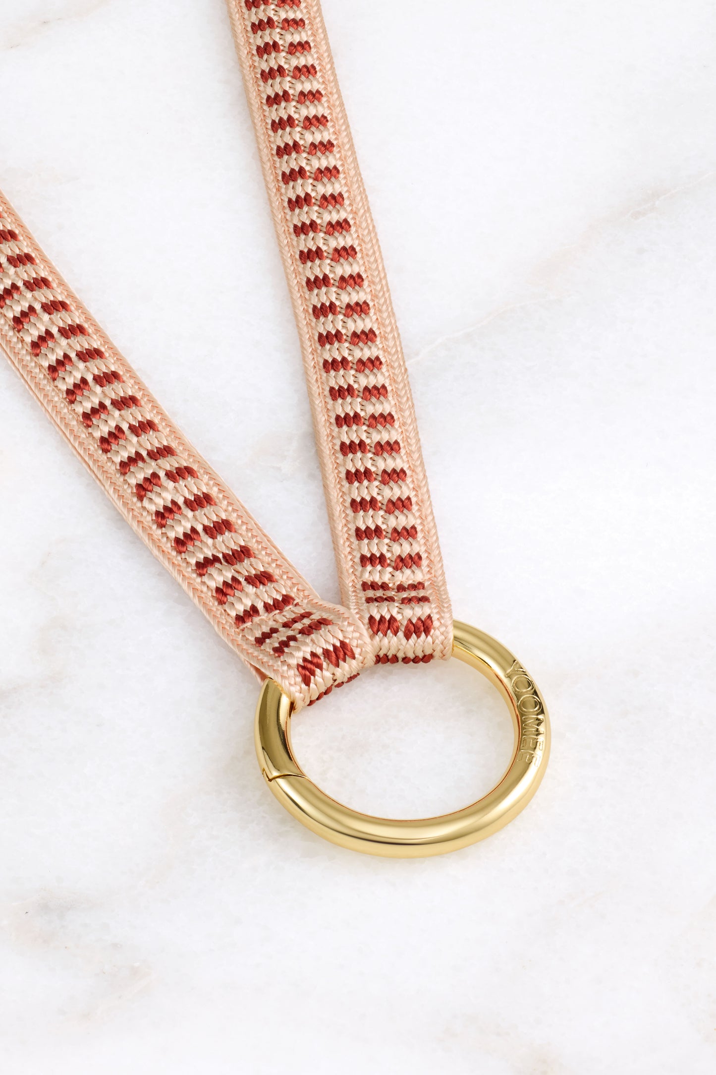 keychain band - ZAHRA - red clay