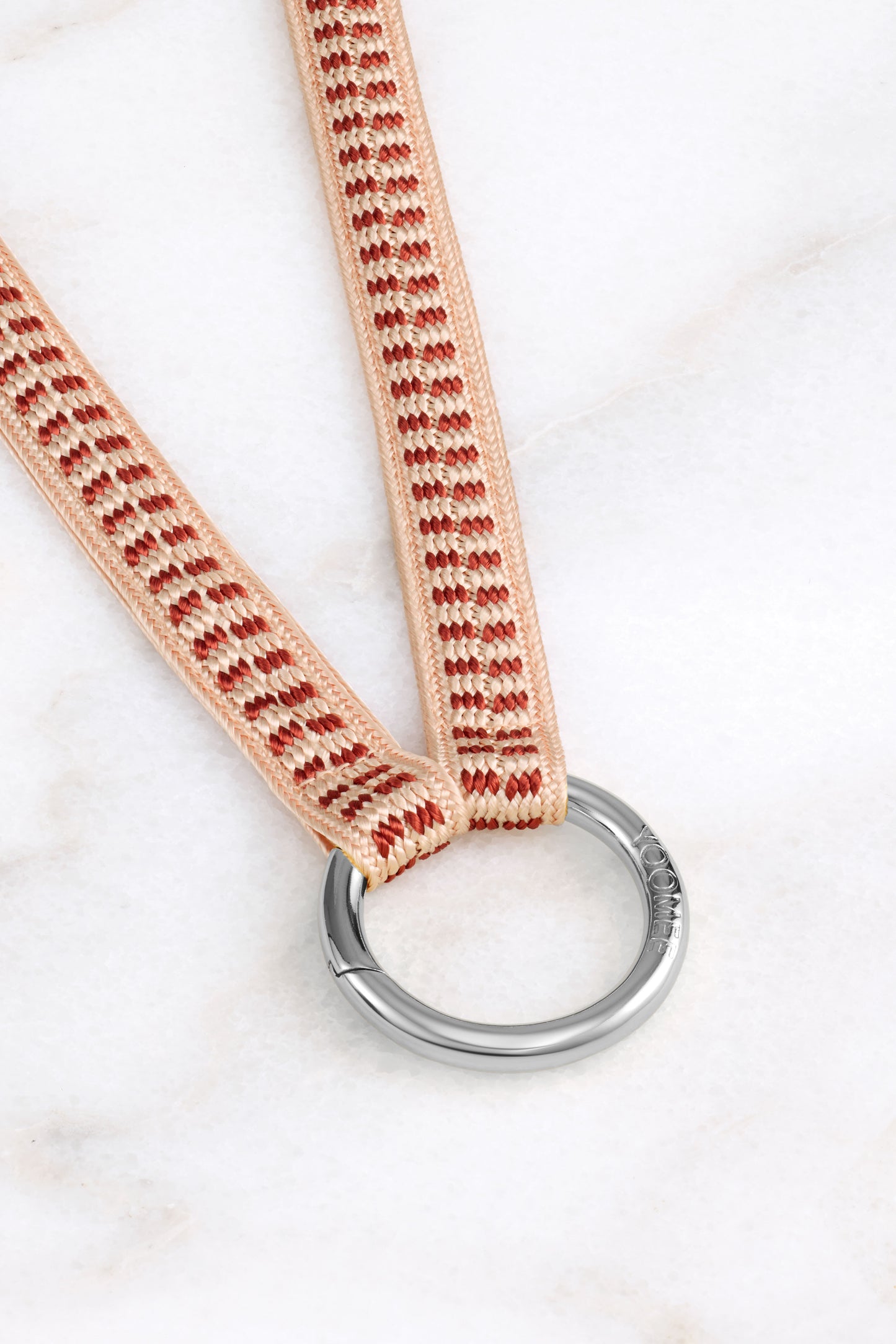 keychain band - ZAHRA - red clay