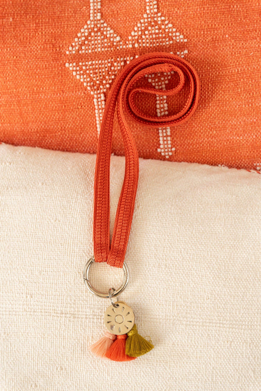 keychain band - ZAHRA - coral