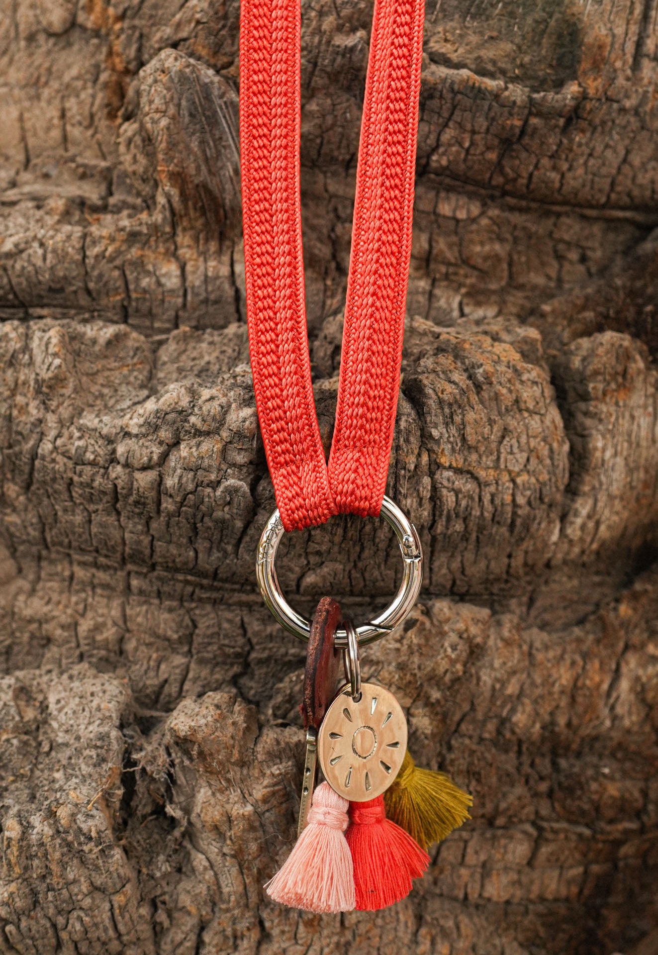 keychain band - ZAHRA - coral