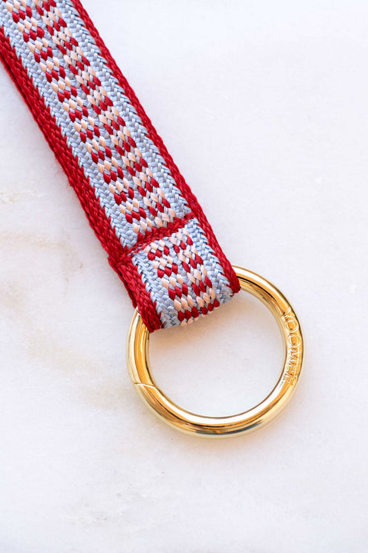 keychain loop - ZAHRA - blush & blue