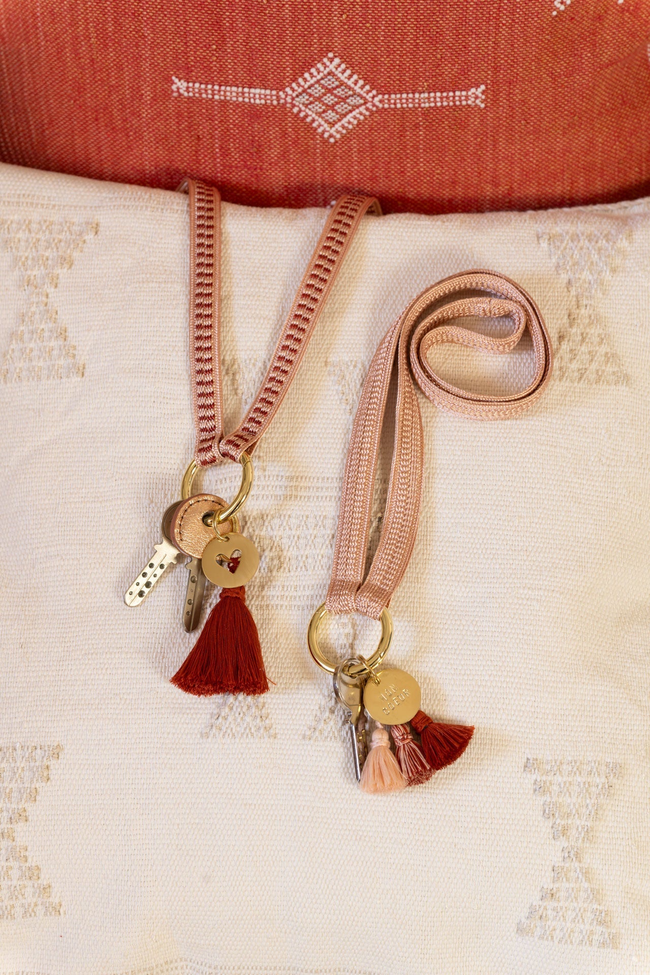 tassel trio - SHOUSHA - red clay