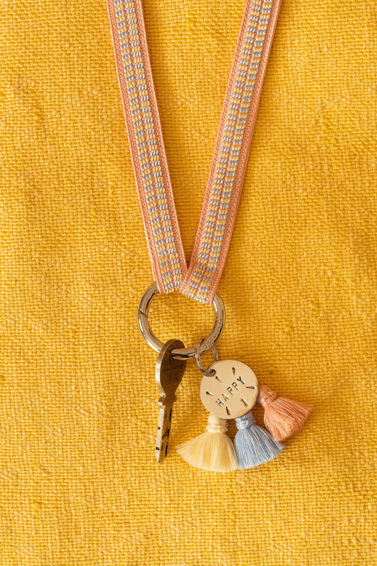 keychain band - ZAHRA - cotton candy