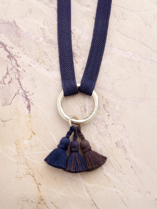 tassel trio - SHOUSHA - marine, mocca, nightingale