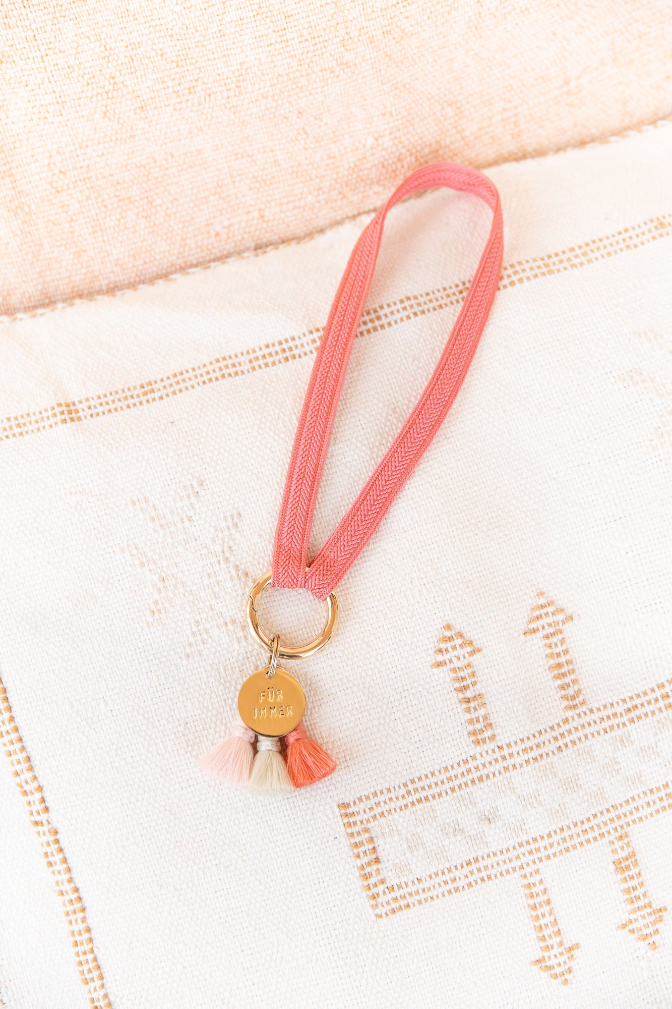 tassel trio - SHOUSHA - ecru, rose, salmon