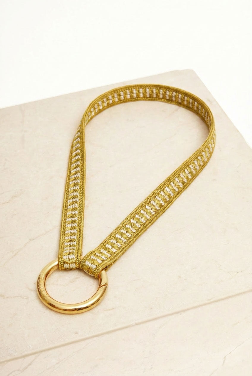keychain band mini - ZAHRA - golden kiwi