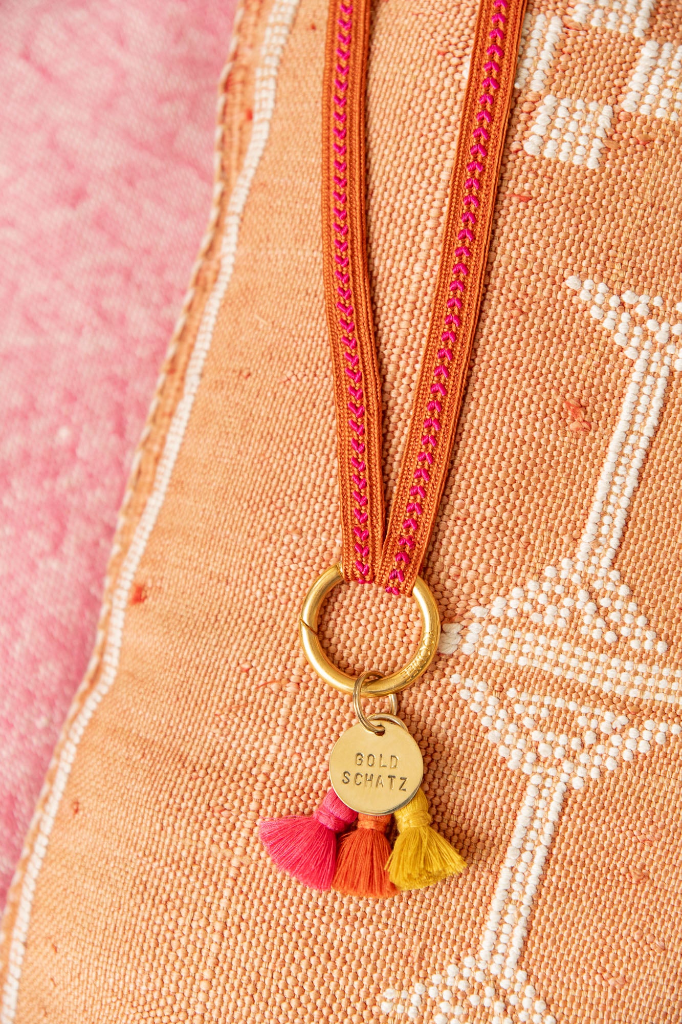 tassel trio - SHOUSHA - yellow, orange, pink