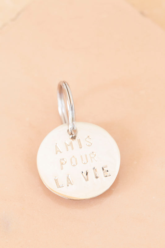 key tag - mini - amis pour la vie (charity project)